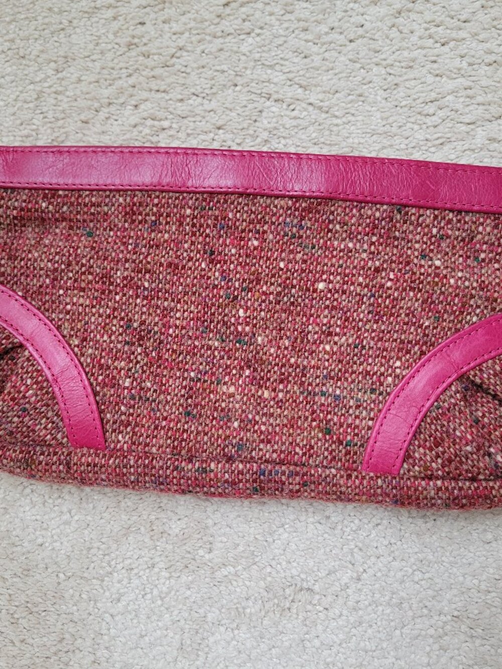 Lauren Merkin tweed clutch